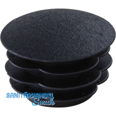 Lamellenstopfen gew�lbt � 38mm Wandst�rke 1 - 3 mm schwarz