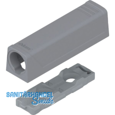 BLUM TIP-ON gerade Adapterplatte 956.1201, Kurzversion, platingrau BLUM TIP-ON gerade Adapterplatte 956.1201, Kurzversion, platingrau