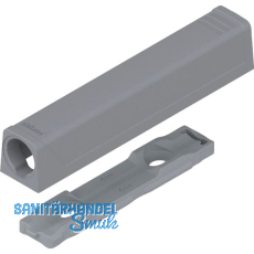 BLUM TIP-ON gerade Adapterplatte 956A1201, Langversion, platingrau BLUM TIP-ON gerade Adapterplatte 956A1201, Langversion, platingrau