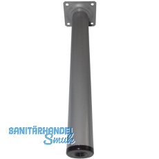 ELEMENT SYSTEM M�belfu� Rundrohr � 30 mm, L�nge 700 mm, Stahl silber RAL 9006