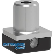 CAMAR H�henversteller zum Einbohren 316, Bohr � 16 mm, Zamak/Kunststoff schwarz