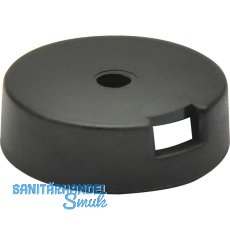 QuickClick Basisteil zum Anschrauben � 20 mm, H�he 7 mm, Kunststoff schwarz