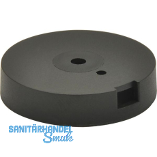 QuickClick Basisteil zum Anschrauben � 30 mm, H�he 5 mm, Kunststoff schwarz
