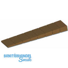 M�belkeil, L�nge 100 mm, Breite 20 mm, Kunststoff braun