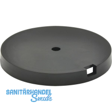 QuickClick Basisteil zum Anschrauben � 50 mm, H�he 5 mm, Kunststoff schwarz