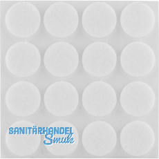 Filzgleiter rund, 22,Materialstärke 3 mm, selbstklebend, weiß, Inhalt 16 ST Filzgleiter rund, 22,Materialstärke 3 mm, selbstklebend, weiß, Inhalt 16 ST