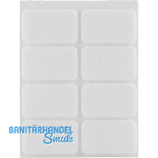 Filzgleiter 36 x 22 x 3 mm selbstklebend weiß Filzgleiter 36 x 22 x 3 mm selbstklebend weiß