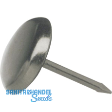 Nagelgleiter mit Stahlkappe und Einschlagstift 2, rund, ø30, FE vernickelt Nagelgleiter mit Stahlkappe und Einschlagstift 2, rund, ø30, FE vernickelt