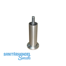 Dekorfu� Fu� � 30 mm, L�nge 120 mm,Aluminium matt geschliffen,klar matt lackiert