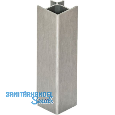 VOLPATO Sockelblenden-Außenecke 90° 150 mm Kunststoff Edelstahl Effekt VOLPATO Sockelblenden-Außenecke 90° 150 mm Kunststoff Edelstahl Effekt