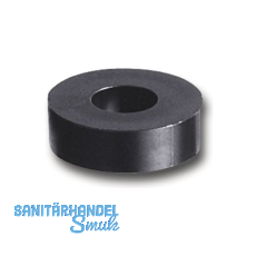 Abstandhalter, � 20 mm, Bohr � 10 mm, L�nge 5 mm, Hart-PVC schwarz