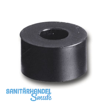 Abstandhalter, � 20 mm, Bohr � 10 mm, L�nge 10 mm, Hart-PVC schwarz