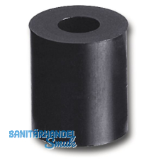 Abstandhalter, ø 20 mm, Bohr ø 10 mm, Länge 20 mm, Hart-PVC schwarz Abstandhalter, ø 20 mm, Bohr ø 10 mm, Länge 20 mm, Hart-PVC schwarz