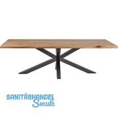 SIMAUSROM Stern-Tischgestell 1800 x 800 mm Schwarzstahl