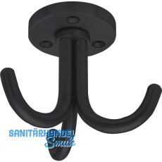 Dreifach-Haken Canis drehbar, H�he 67 mm, Stahl schwarz