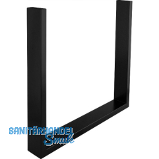 SIMAUSROM Bankkufe Regular Slim 412 mm Stahl schwarz lackiert