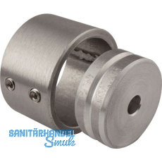 Wandscheiben 2-teilig 26 mm Edelstahl geschliffen