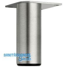 Dekorfu� Fu� fix, � 40 mm, L�nge 190 mm, Aluminium geb�rstet