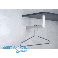 Garderobenb�gel Luna Breite 300 mm, H�he 150 mm, Edelstahl geb�rstet