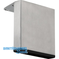 Dekorfu� 100x20 mm, L�nge 120 mm, Edelstahl geb�rstet