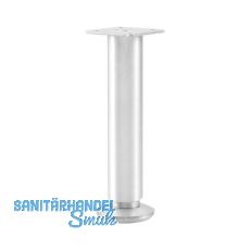 Dekorfu� Fu� � 30 mm, L�nge 120 mm, +10mm, Fu�teller,Aluminium Edelstahl Effekt