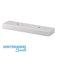 Dekorfu� Breite 40 mm, L�nge 100 mm, Edelstahl/Kanten geb�rstet