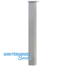 SIMAUSROM Tischfu� 70 x 70 x 720 mm Aluminium Edelstahl-Effekt