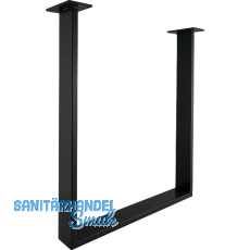 SIMAUSROM Tischkufe Regular Stahl schwarz lackiert