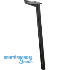 M�belfu� Square 20 x 20 x 400 mm, Stahl schwarz matt