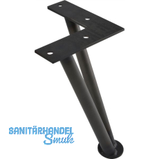 SIMAUSROM Haarnadelfuß 180 mm Schwarzstahl schutzlackiert SIMAUSROM Haarnadelfuß 180 mm Schwarzstahl schutzlackiert