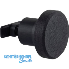 Mantelhaken Saton zu Akustikpaneel, Ø 50 mm, Kunststoff schwarz Mantelhaken Saton zu Akustikpaneel, Ø 50 mm, Kunststoff schwarz