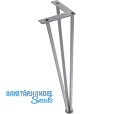 SIMAUSROM Haarnadelfu� 720 mm Edelstahl geb�rstet