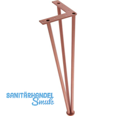 SIMAUSROM Haarnadelfuß 720 mm Stahl kupferfarbig SIMAUSROM Haarnadelfuß 720 mm Stahl kupferfarbig