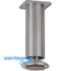 Dekorfu� Fu� � 35 mm, L�nge 120 mm, Edelstahl geb�rstet