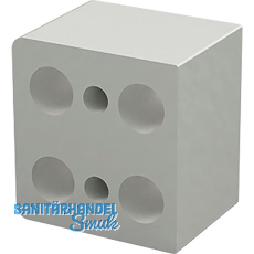 DISTACUBE� Distanzklotz 25 mm, Aluminium Seidenwei�-matt