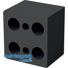 DISTACUBE� Distanzklotz 25 mm, Aluminium Oriongrau-matt