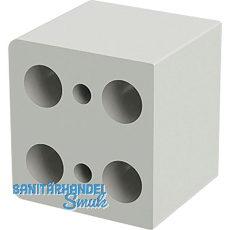 DISTACUBE® Distanzklotz 30 mm, Aluminium Seidenweiß-matt DISTACUBE® Distanzklotz 30 mm, Aluminium Seidenweiß-matt