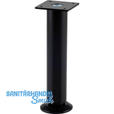 Dekorfu� Fu� � 30 mm, L�nge 160 mm, +10mm, Fu�teller, Aluminium schwarz matt