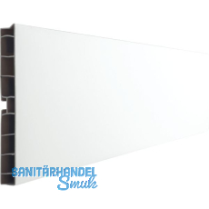 VOLPATO Sockelblende H: 120 mm L: 4000 mm Kunststoff wei� hochglanz