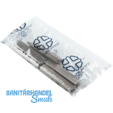 VOLPATO Zubeh�r-Set Sockelblenden 100 mm Kunststoff Edelstahl Effekt geb�rstet