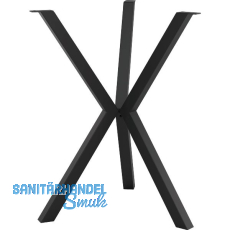 Tischgestell Etsi 3-Bein, � 675 mm, H�he 720 mm, Stahl schwarz strukturiert