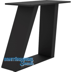 Bankkufe Etsi Trapez, Breite 400 mm, Stahl schwarz strukturiert Bankkufe Etsi Trapez, Breite 400 mm, Stahl schwarz strukturiert