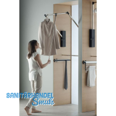 SERVETTO Kleiderlift Professional Kunststoff/Stahl schwarz/verchromt