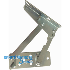 POHL Truhenbankbeschlag EW-421 ohne Gasdruckfedern,Stahl blau verzinkt