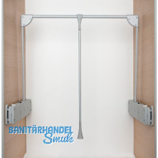 SERVETTO Kleiderlift Super Pro 1100mm Kunststoff/Stahl grau SERVETTO Kleiderlift Super Pro 1100mm Kunststoff/Stahl grau