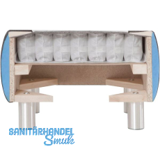 ADA Boxspringbett Enessa Upgrade Bonell- auf Taschenfederkern