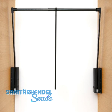 SERVETTO Kleiderlift Junior 600 - 1000 mm schwarz/schwarz SERVETTO Kleiderlift Junior 600 - 1000 mm schwarz/schwarz