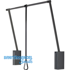 SERVETTO Kleiderlift 3T 750 - 1100 mm Kunststoff/Stahl anthrazit SERVETTO Kleiderlift 3T 750 - 1100 mm Kunststoff/Stahl anthrazit