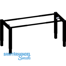 Sitz-Steh-Tischgestell 4-Leg Strong Fu�teil elektrisch h�henverstellbar schwarz