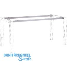 Sitz-Steh-Tischgestell 4-Leg Strong Traverse 2600 mm grau